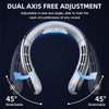 Lenovo 8000mAh Portable Hanging Neck Fan Bladeless Neckband Fan Digital Display Power Air Cooler USB Rechargeable Electric Fan
