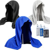 3 Pack Cooling Hoodie Towel with UPF 50+ Sun Protection, Instant Cooling Towels for Neck and Face for Sports Gym Running Yoga