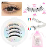 No Glue Needed Magnetic Lashes Reusable Natural Look Magnetic False Eyelashes Set with Tweezer Tool Fluffy Faux Mink Eyelash New