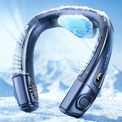 Portable Neck Air Conditioner, Upward and Downward Back Airflow Wearable Fan, Large Cooling Plate, 6000mAh Battery, Lightweight