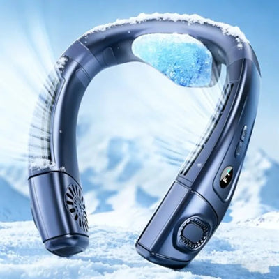 Portable Neck Air Conditioner, Upward and Downward Back Airflow Wearable Fan, Large Cooling Plate, 6000mAh Battery, Lightweight