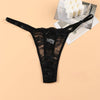 Women's Lace Mini Panties Adjustable See-Through Sexy Erotic Thongs Low Waist Tight Female Bikini T Underpants Soft Breathable