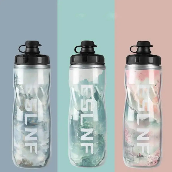 ESLNF Insulated And Outdoor Ice-Protected Heat Bottles 610Ml PP5 Bicycle Sports Cup Cycling Bike Water Bottle - Iceprotected