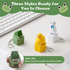 Viral Keyboard Clicker Toy: LED Light Up Duck Frog Squeeze Toy, ASMR Tactile Fidget Keychain, Office Anxiety Relief, New
