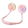 Portable Hanging Neck Fans 3-Speed Adjustable Neck Dual Fan USB Rechargeable Home OfficeOutdoor Travel