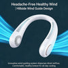 New Mini Neck Mounted Fan Portable Bladeless Neck USB Rechargeable Air Cooler 5 File Speed Summer Sports Fan Outdoor Sports Fans
