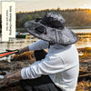 New Solar Fan Hat Breathable USB Charging Sun Hat for Men with 2 Solar Fan Wide Brim Fisherman Hat Outdoor