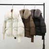 2025 Winter Down cotton Short Padded Jacket Women Parkas Fur Collar Thick Cotton Coats Clothes Black Casual Outerwear Female new