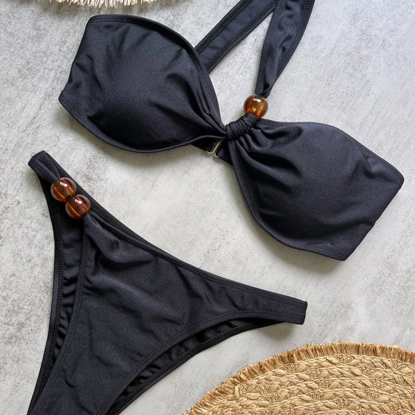 Sexy Bikini Swimsuit High Waist Mesh Brazilan Bikini Set Swimwear for Women Cheeky Bathing Suits Summer Female