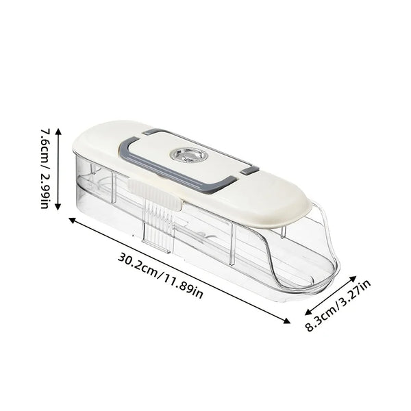 Multi-layer Fridge Egg Storage Box Shelf Automatic Rolling Eggs Holder Rack Ladder Style Refrigerator Eggs Dispenser Organizer