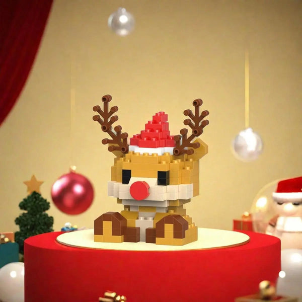 Micro-Particle, Santa Claus & Reindeer Snowman Design, DIY Creative Building Blocks Model Toy & Desktop Decoration for Home & Office #GLOBAL PICKS